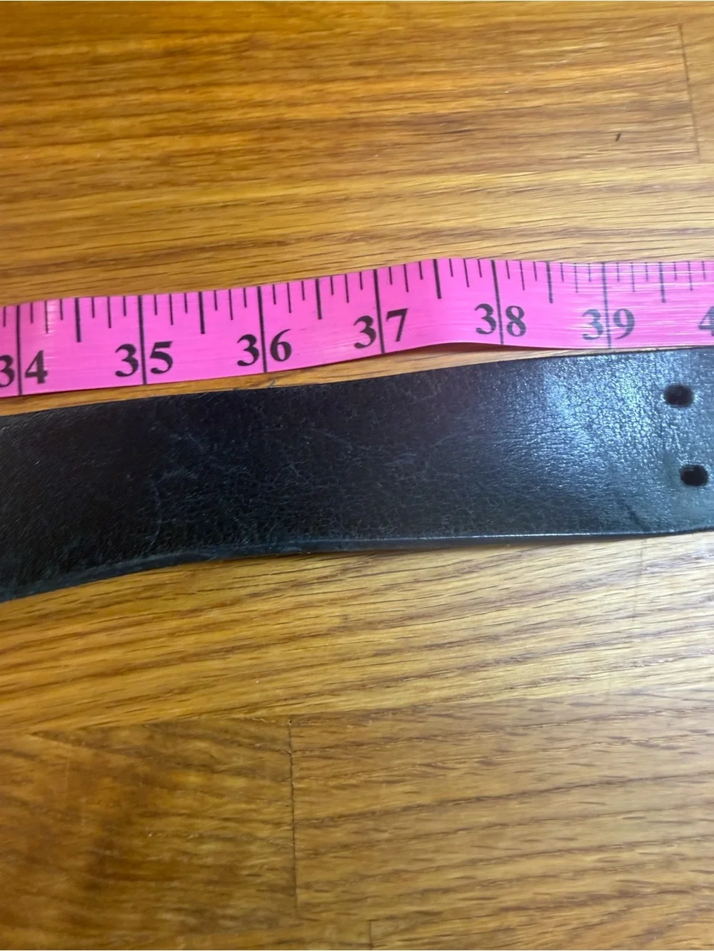 Carhartt Black Leather Belt with Textured Metal Buckle size 38 (020)